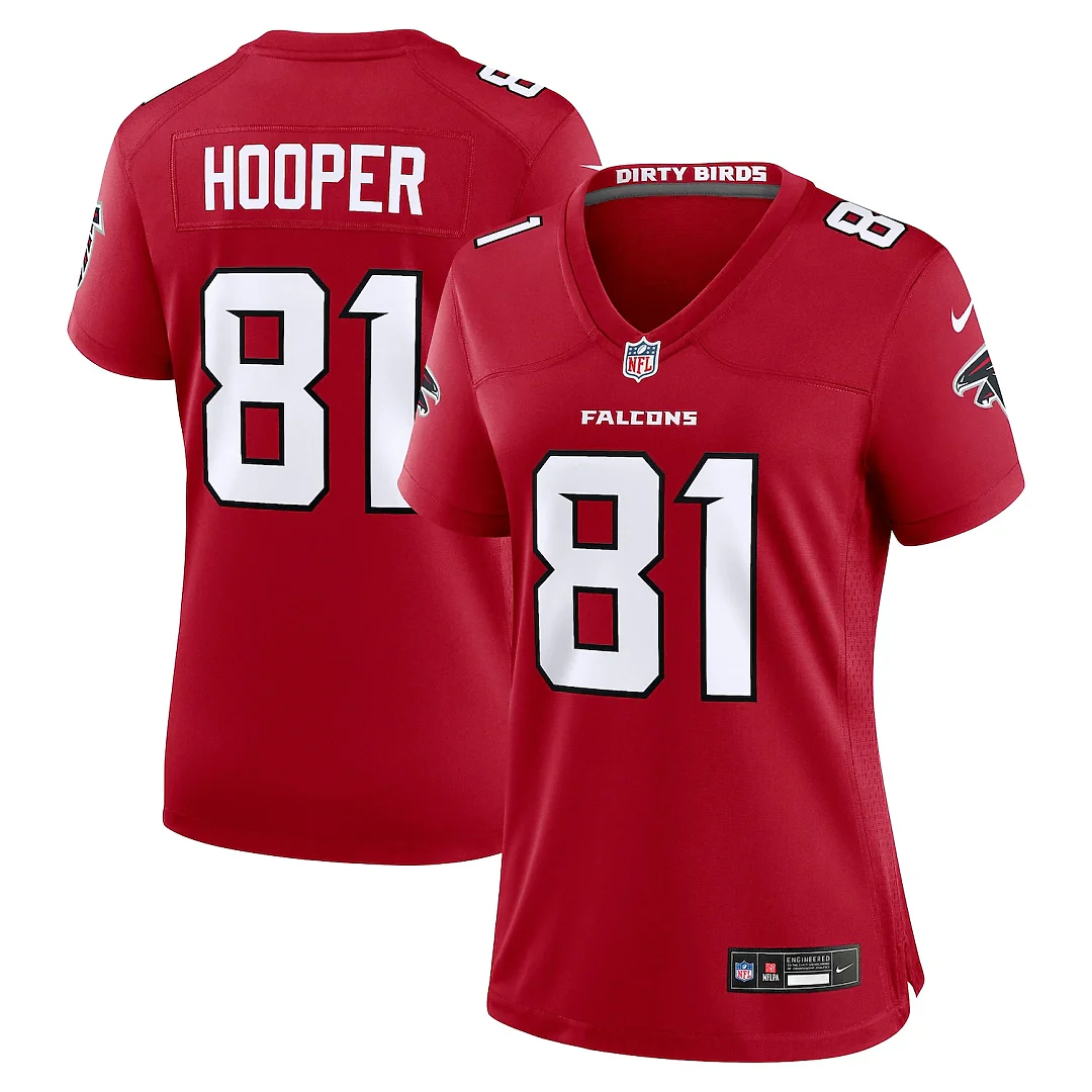 Zennovawear Austin Hooper Atlanta Falcons Women's Team Game Jersey - Red