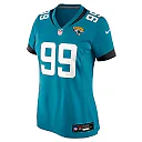 Zennovawear Austin Johnson Jacksonville Jaguars Women's Team Game Jersey - Teal