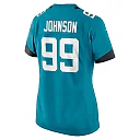 Zennovawear Austin Johnson Jacksonville Jaguars Women's Team Game Jersey - Teal
