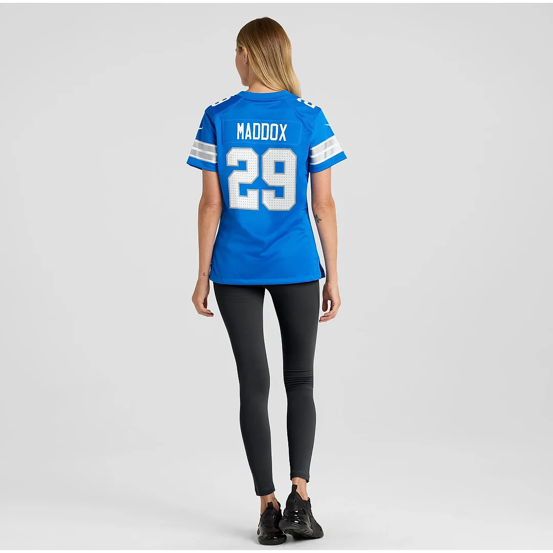 Zennovawear Avonte Maddox Detroit Lions Women's Team Game Jersey - Blue