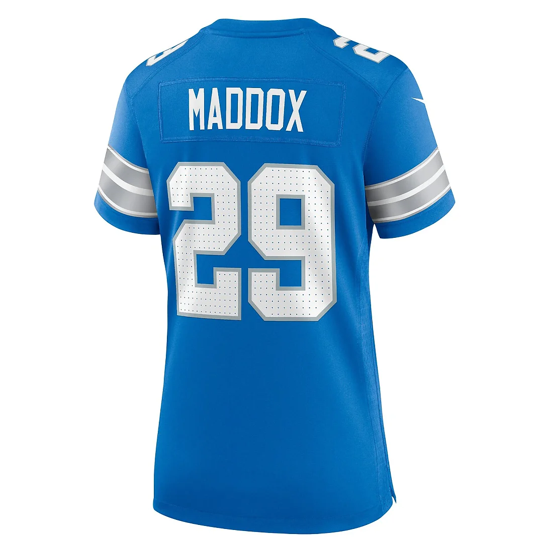 Zennovawear Avonte Maddox Detroit Lions Women's Team Game Jersey - Blue