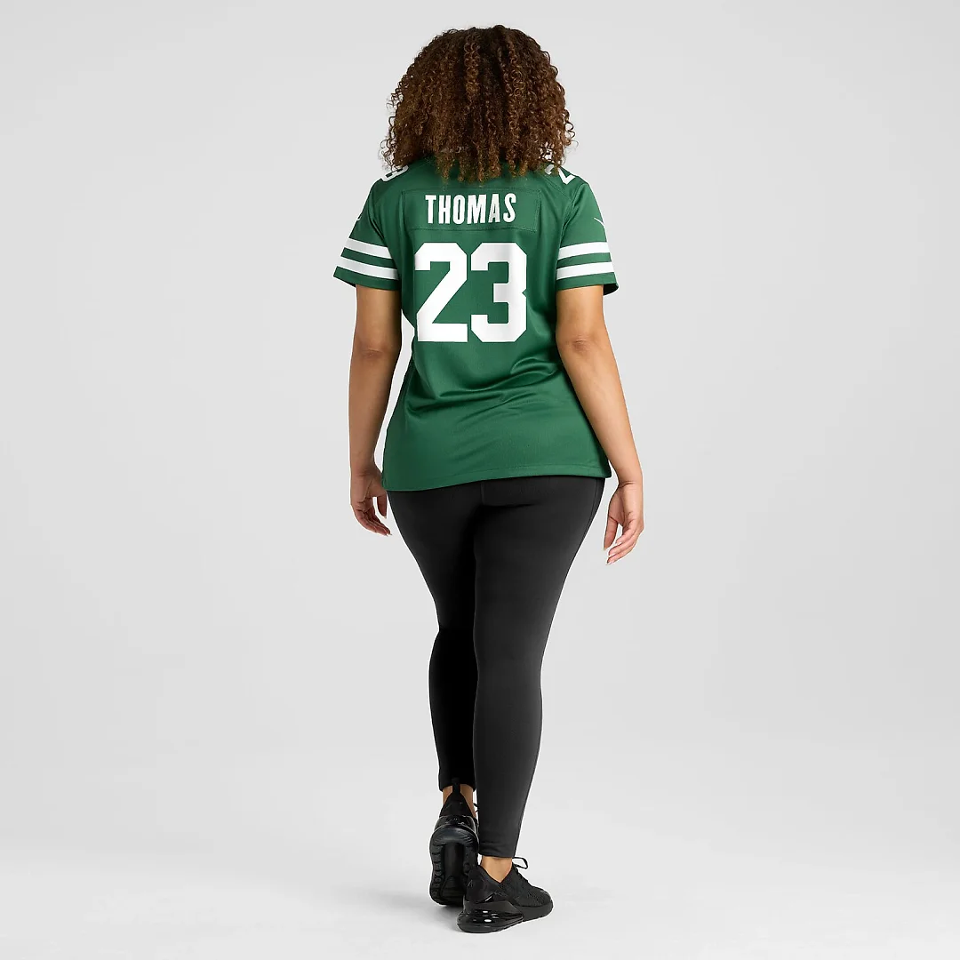 Zennovawear Azareye'h Thomas New York Jets Women's Team Game Jersey - Legacy Green