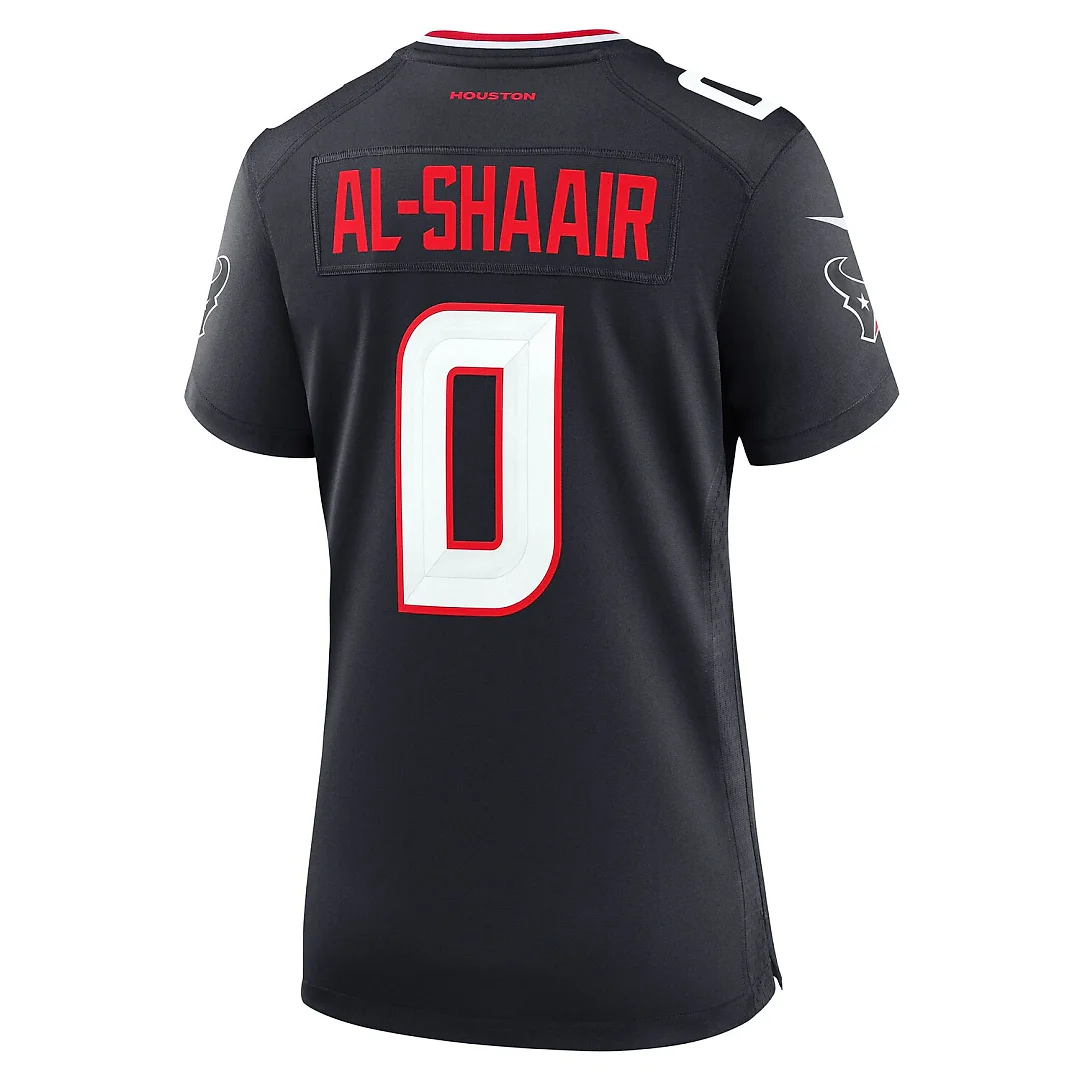 Zennovawear Azeez Al-Shaair Houston Texans Women's Team Game Jersey - Navy