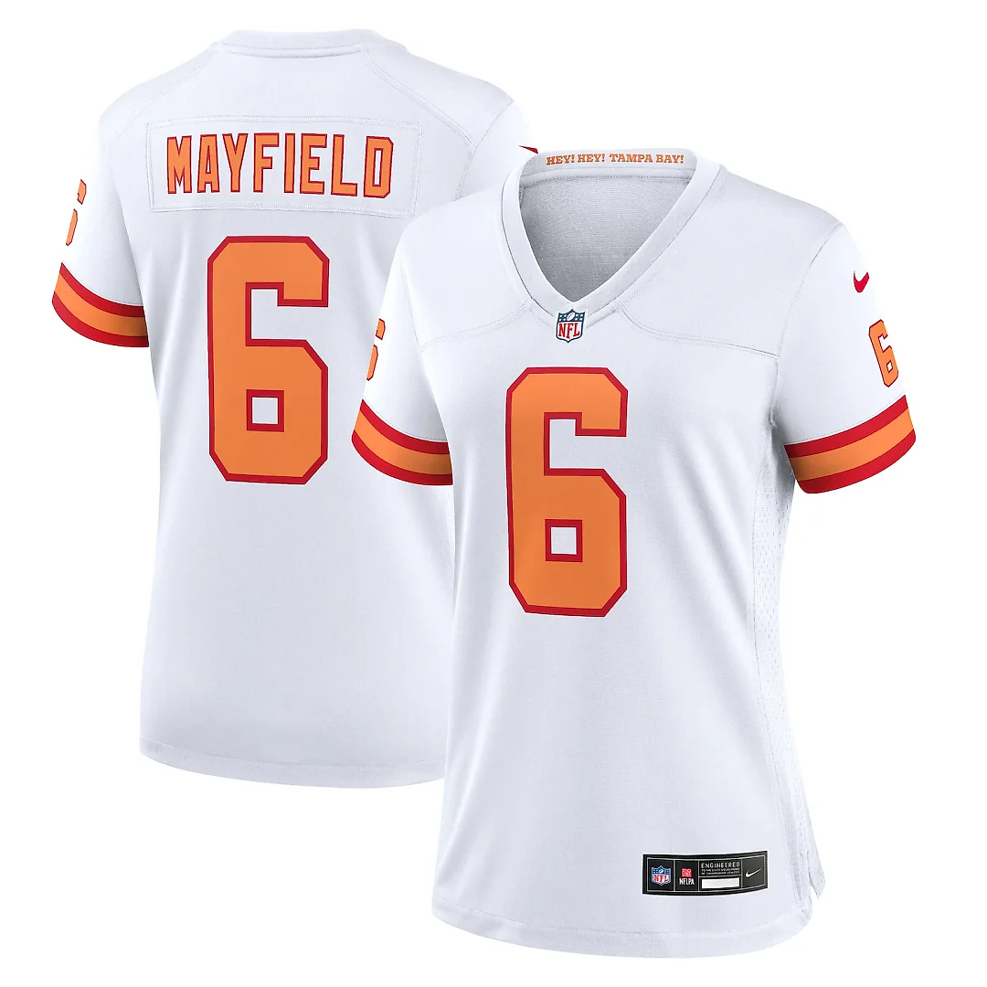 Zennovawear Baker Mayfield '76 Tampa Bay Buccaneers Women's Game Jersey - White