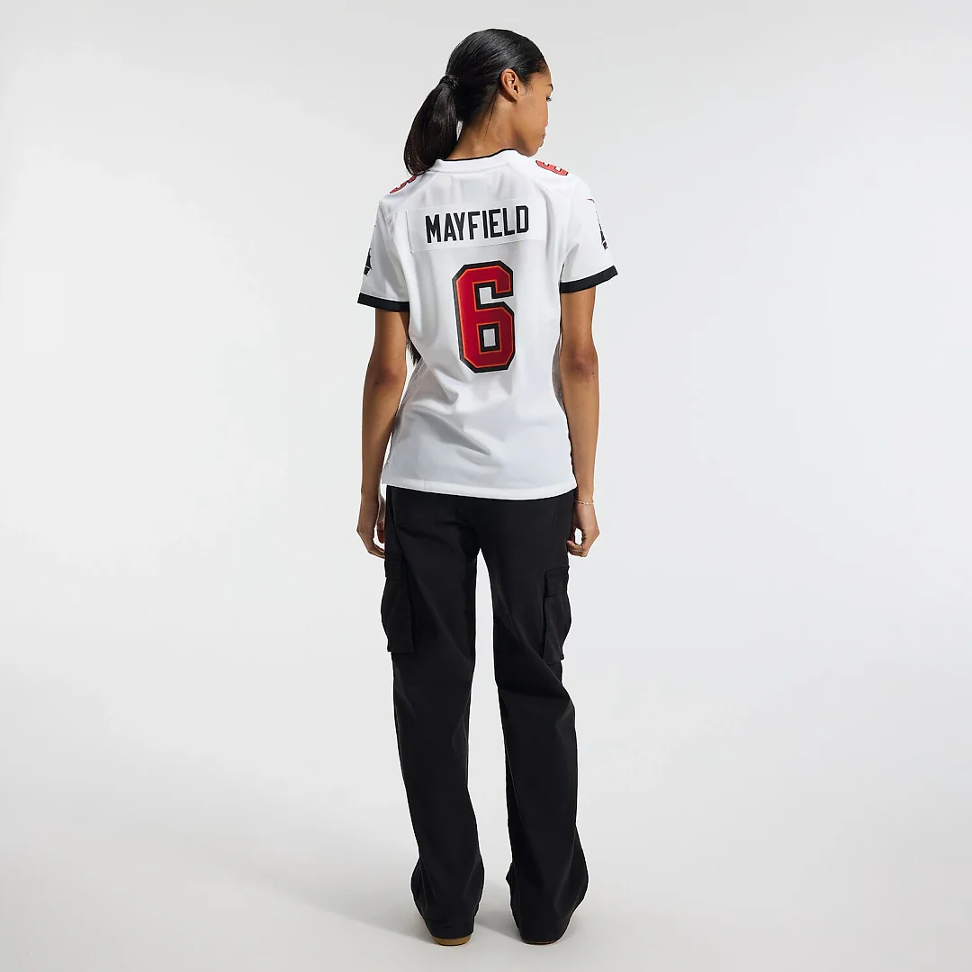 Zennovawear Baker Mayfield Tampa Bay Buccaneers Women's Away Game Jersey - White