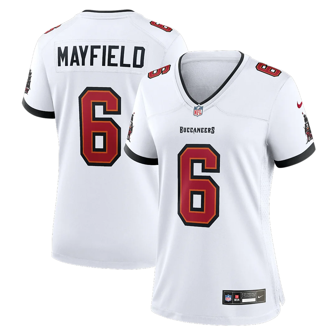 Zennovawear Baker Mayfield Tampa Bay Buccaneers Women's Away Game Jersey - White