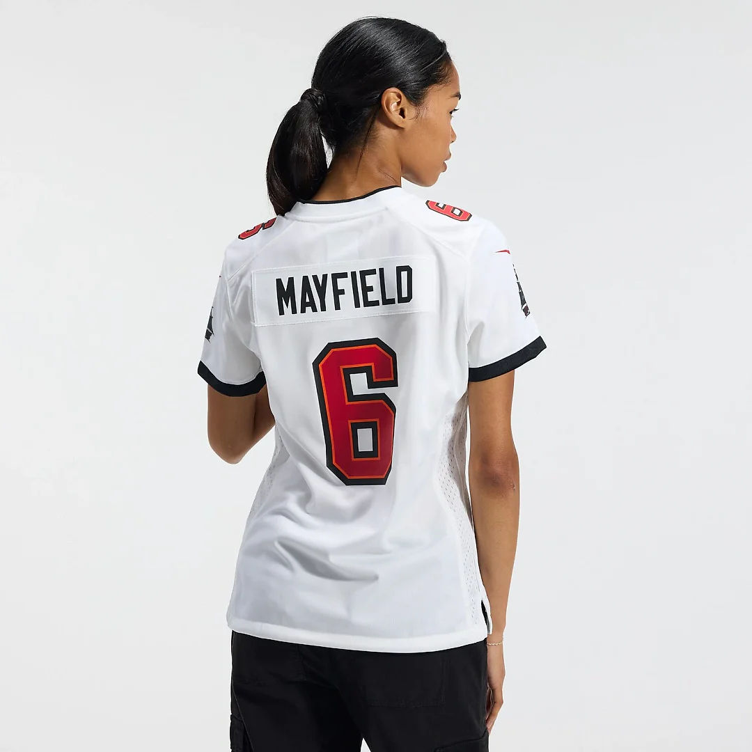 Zennovawear Baker Mayfield Tampa Bay Buccaneers Women's Away Game Jersey - White