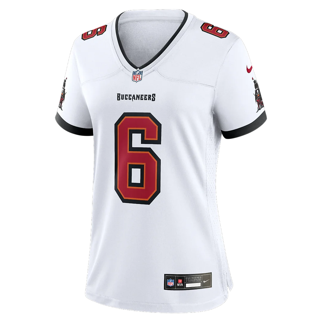 Zennovawear Baker Mayfield Tampa Bay Buccaneers Women's Away Game Jersey - White