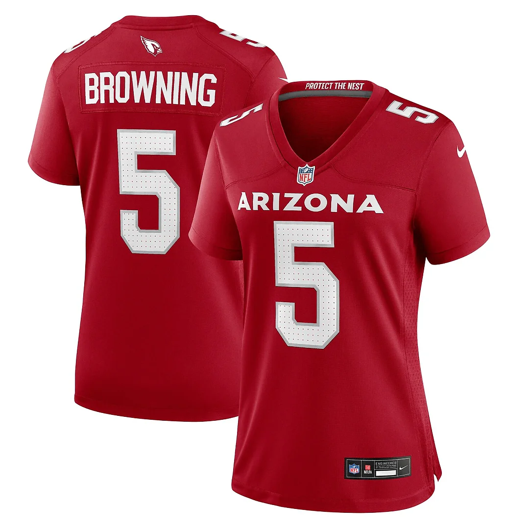 Zennovawear Baron Browning Arizona Cardinals Women's Team Game Jersey - Cardinal