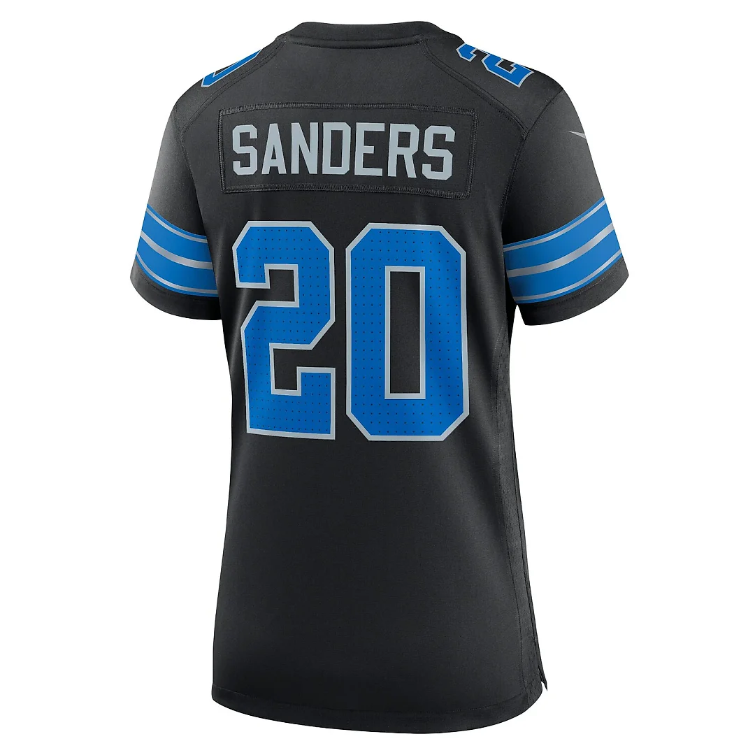 Zennovawear Barry Sanders Detroit Lions Women's 2nd Alternate Retired Player Game Jersey - Black