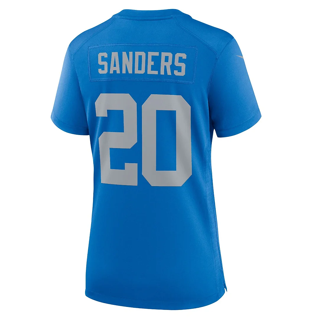 Zennovawear Barry Sanders Detroit Lions Women's Alternate Game Jersey - Blue