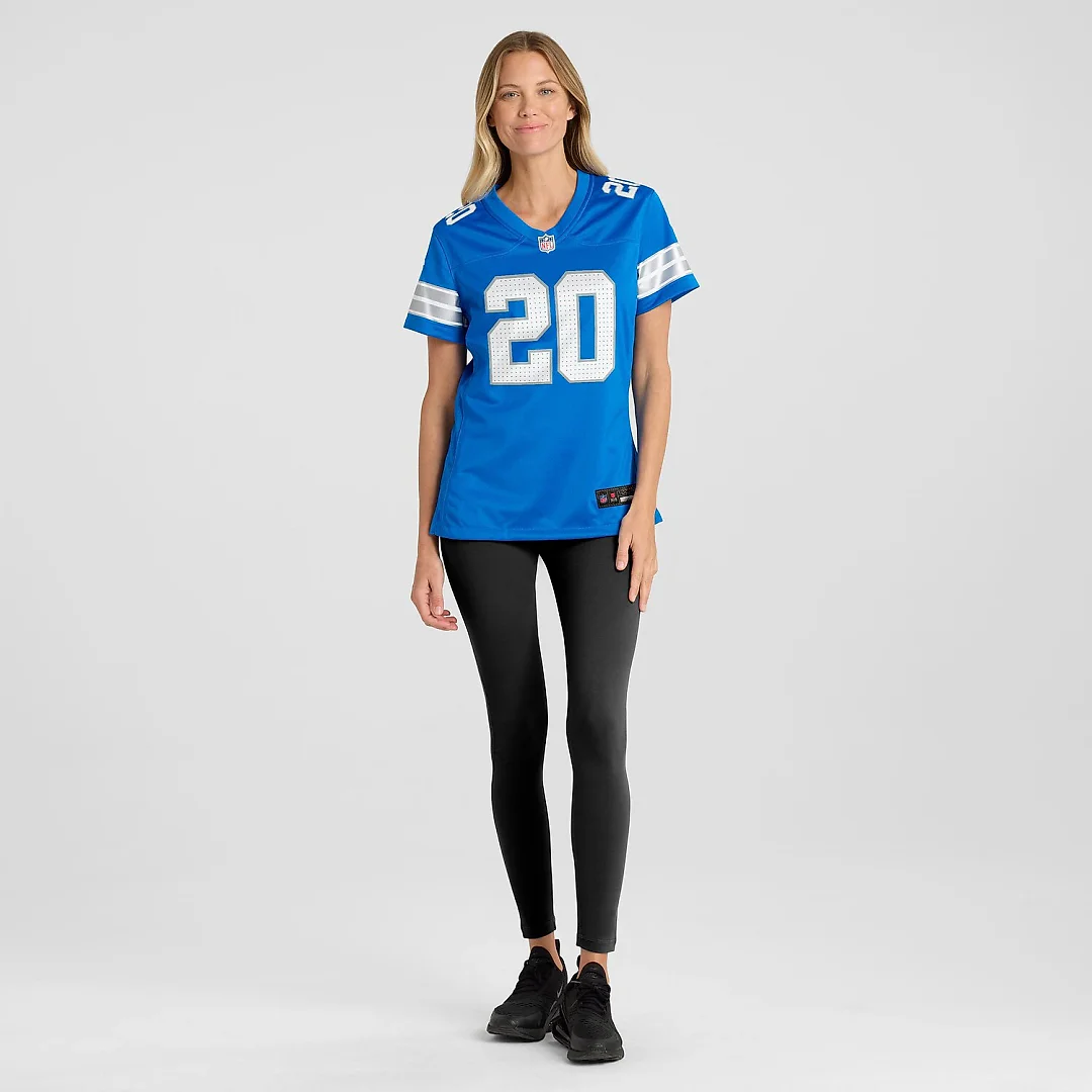 Zennovawear Barry Sanders Detroit Lions Women's Retired Player Game Jersey - Blue