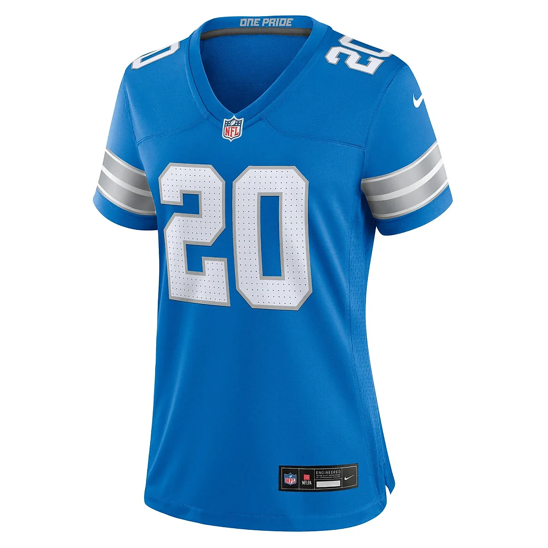 Zennovawear Barry Sanders Detroit Lions Women's Retired Player Game Jersey - Blue