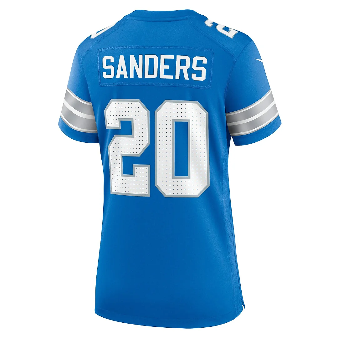 Zennovawear Barry Sanders Detroit Lions Women's Retired Player Game Jersey - Blue
