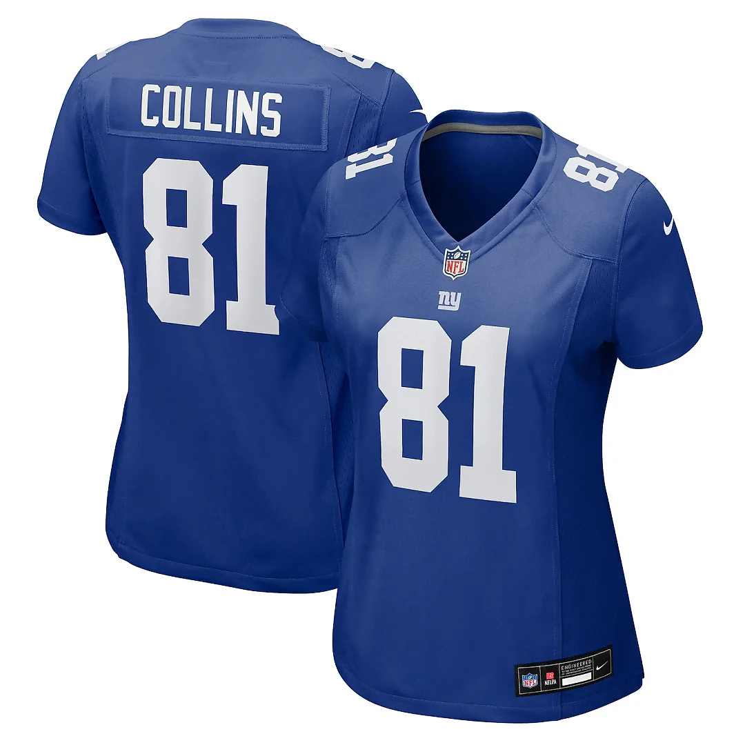 Zennovawear Beaux Collins New York Giants Women's Team Game Jersey - Royal