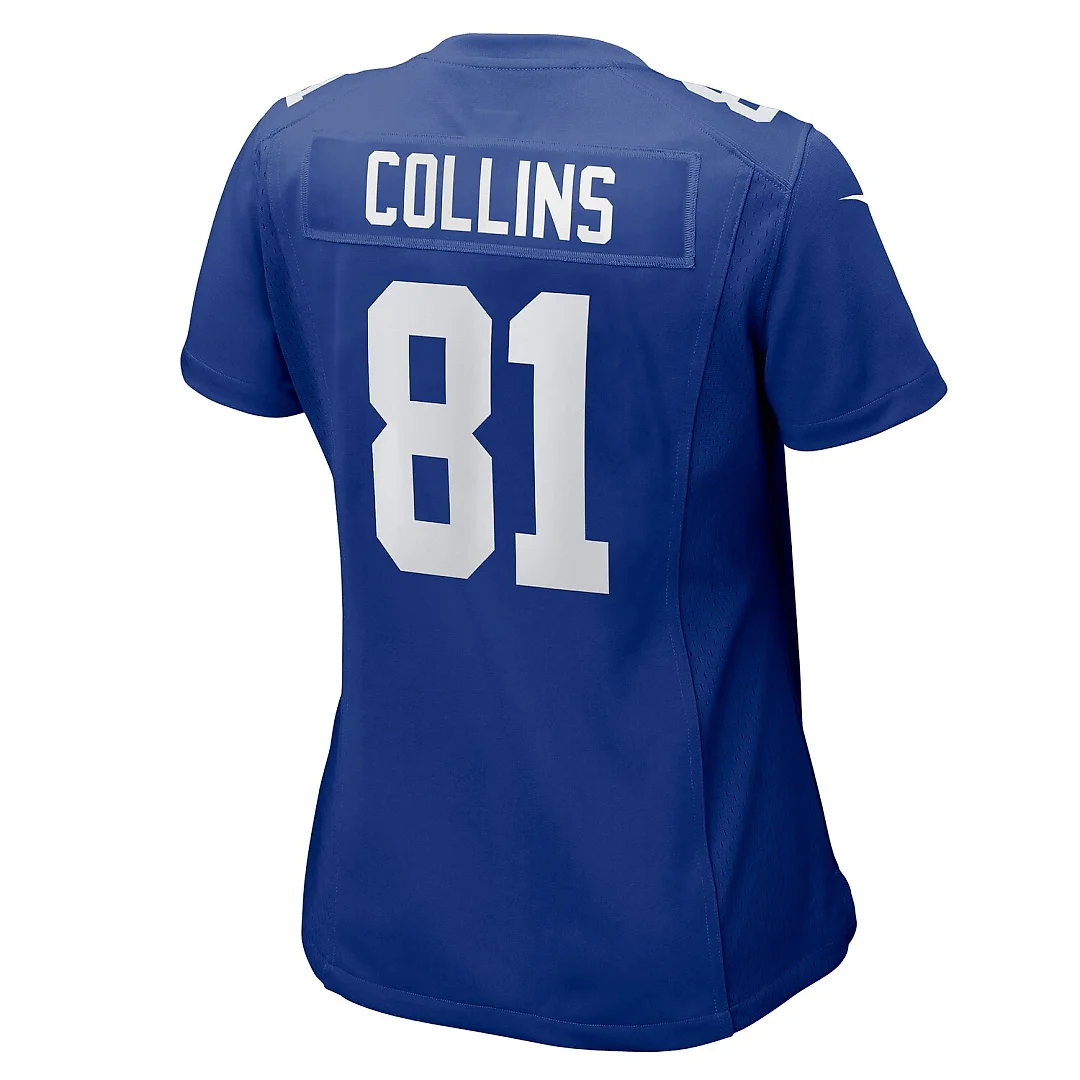 Zennovawear Beaux Collins New York Giants Women's Team Game Jersey - Royal