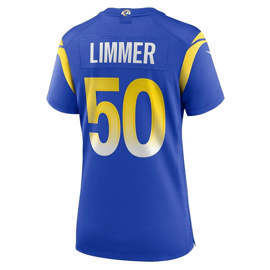 Zennovawear Beaux Limmer Los Angeles Rams Women's Game Jersey - Royal