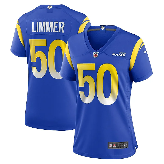 Zennovawear Beaux Limmer Los Angeles Rams Women's Game Jersey - Royal