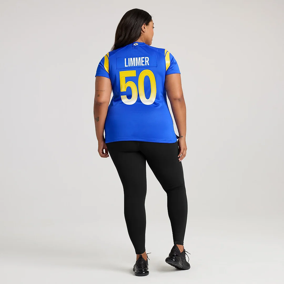 Zennovawear Beaux Limmer Los Angeles Rams Women's Game Jersey - Royal