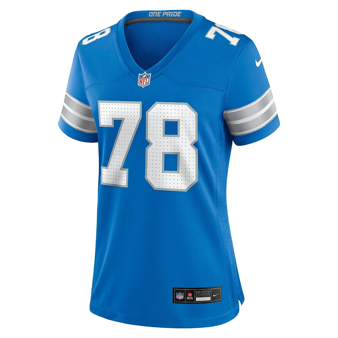Zennovawear Ben Bartch Detroit Lions Women's Team Game Jersey - Blue