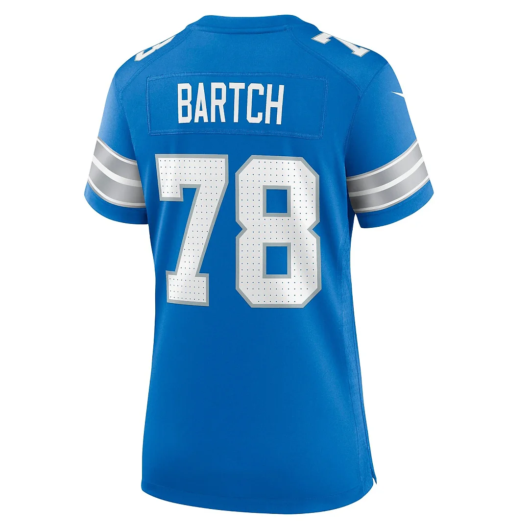 Zennovawear Ben Bartch Detroit Lions Women's Team Game Jersey - Blue