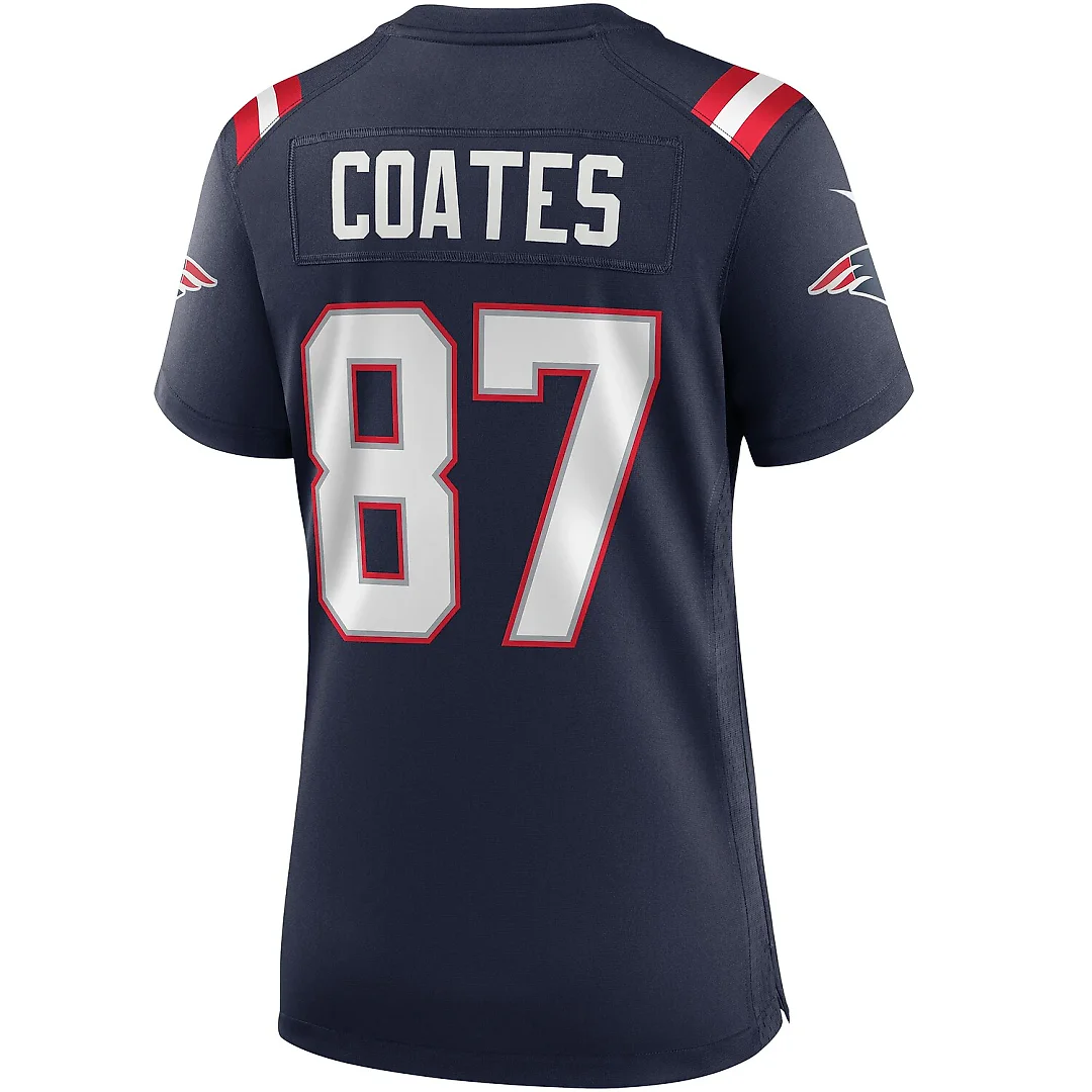 Zennovawear Ben Coates New England Patriots Women's Game Retired Player Jersey - Navy
