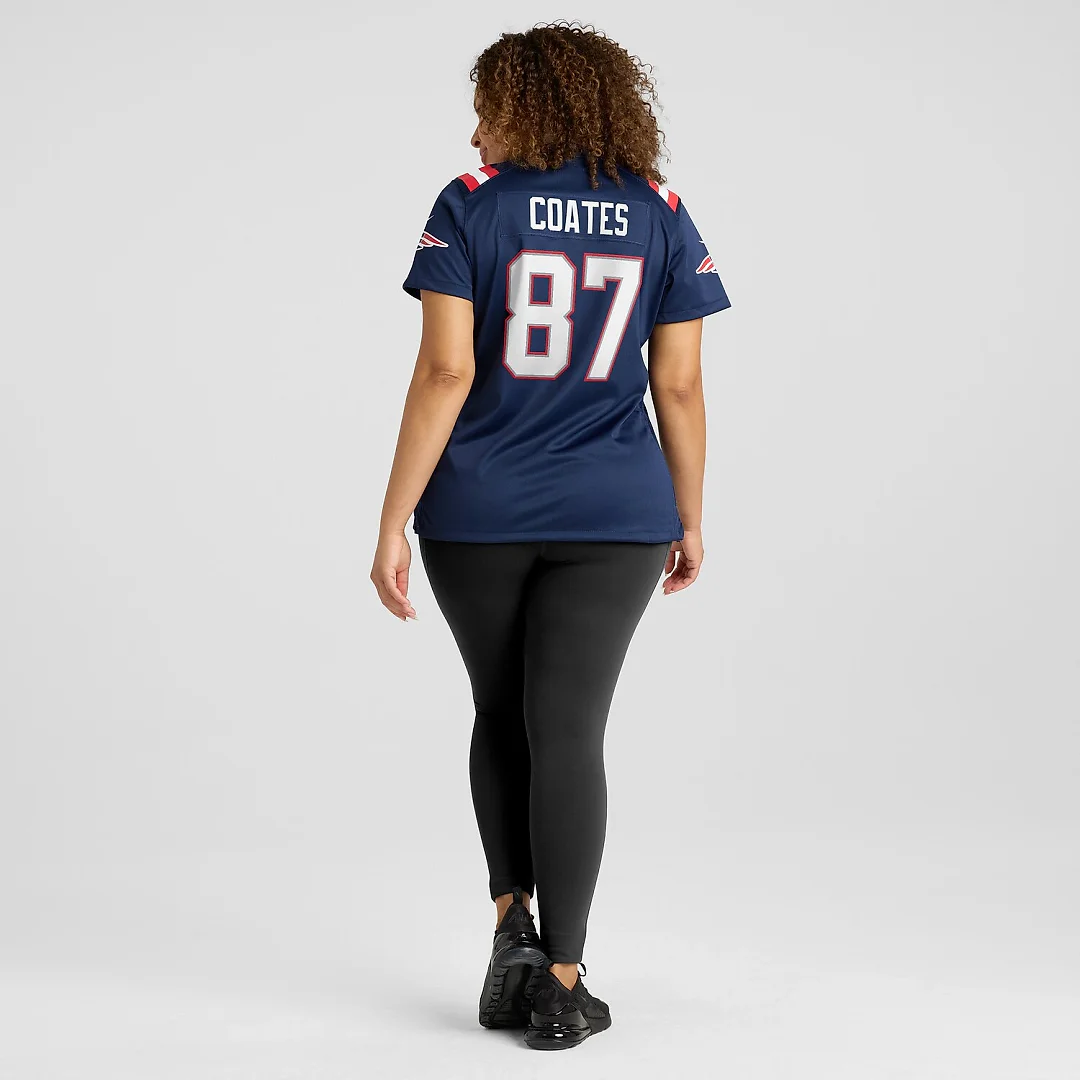 Zennovawear Ben Coates New England Patriots Women's Game Retired Player Jersey - Navy