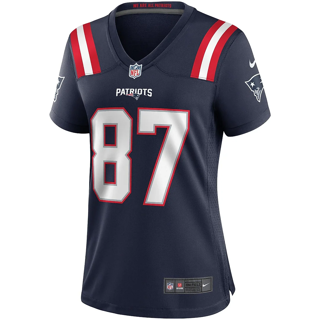 Zennovawear Ben Coates New England Patriots Women's Game Retired Player Jersey - Navy
