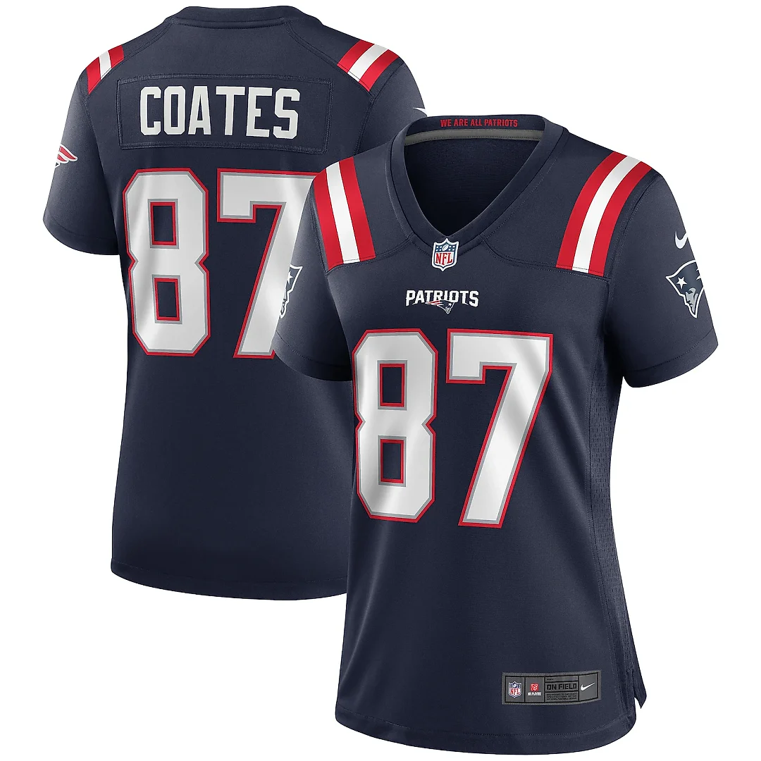 Zennovawear Ben Coates New England Patriots Women's Game Retired Player Jersey - Navy