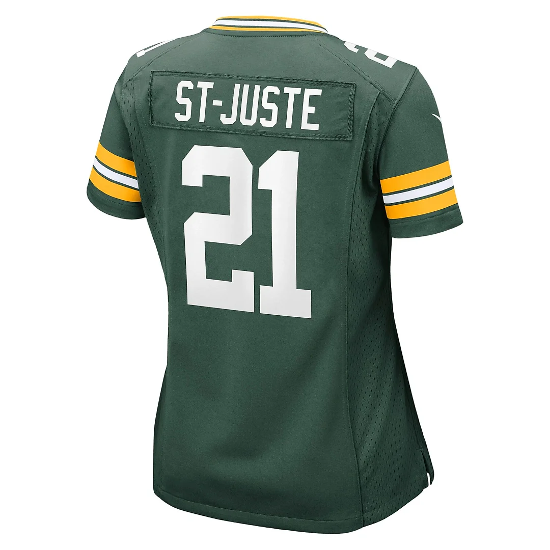 Zennovawear Benjamin St-Juste Green Bay Packers Women's Team Game Jersey - Green