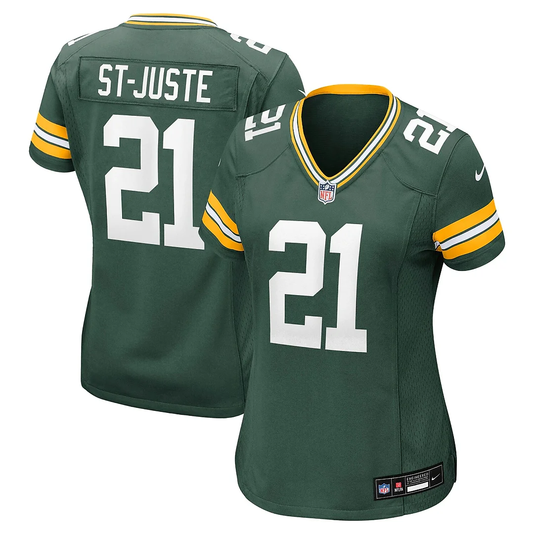 Zennovawear Benjamin St-Juste Green Bay Packers Women's Team Game Jersey - Green