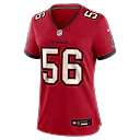 Zennovawear Benton Whitley Tampa Bay Buccaneers Women's Team Game Jersey - Red