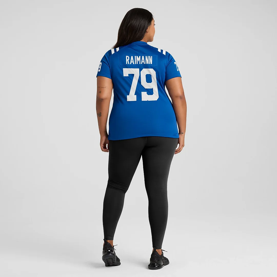Zennovawear Bernhard Raimann Indianapolis Colts Women's Player Game Jersey - Royal