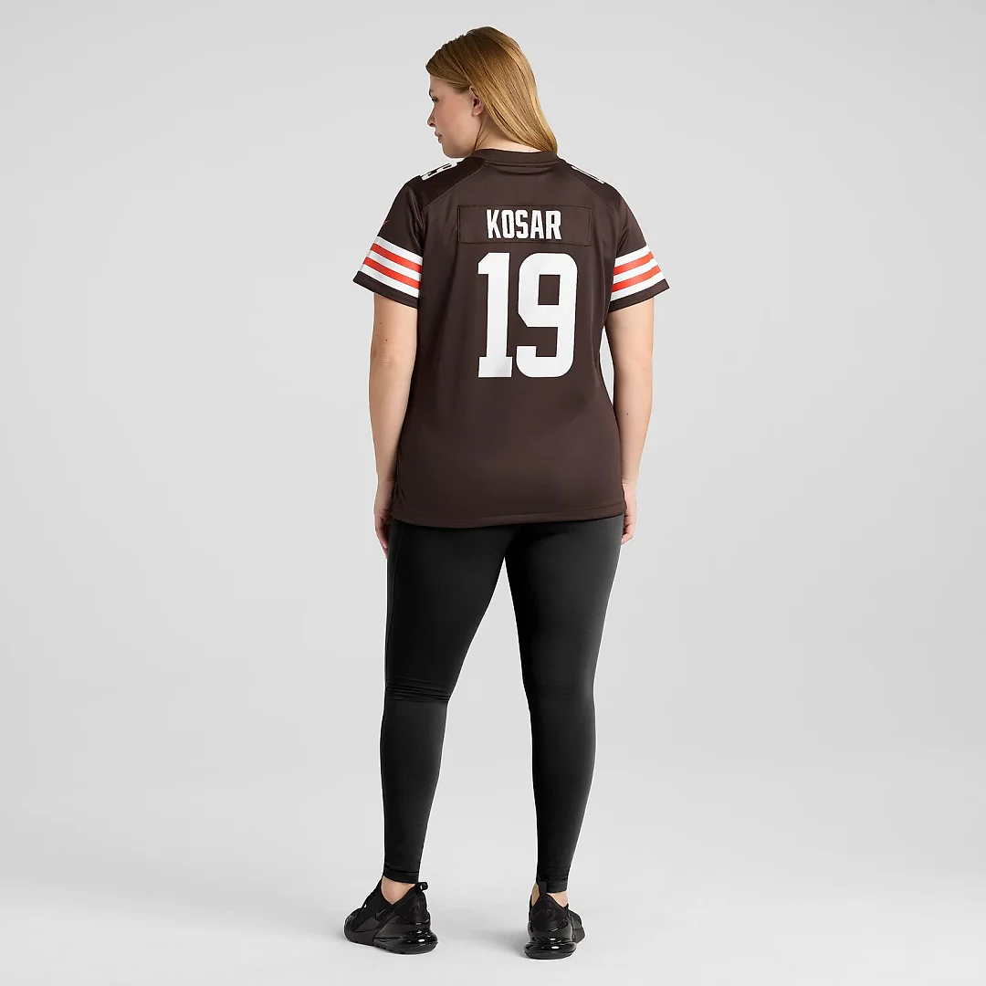 Zennovawear Bernie Kosar Cleveland Browns Women's Game Retired Player Jersey - Brown