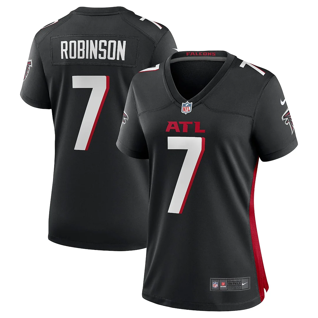 Zennovawear Bijan Robinson Atlanta Falcons Women's Player Jersey - Black