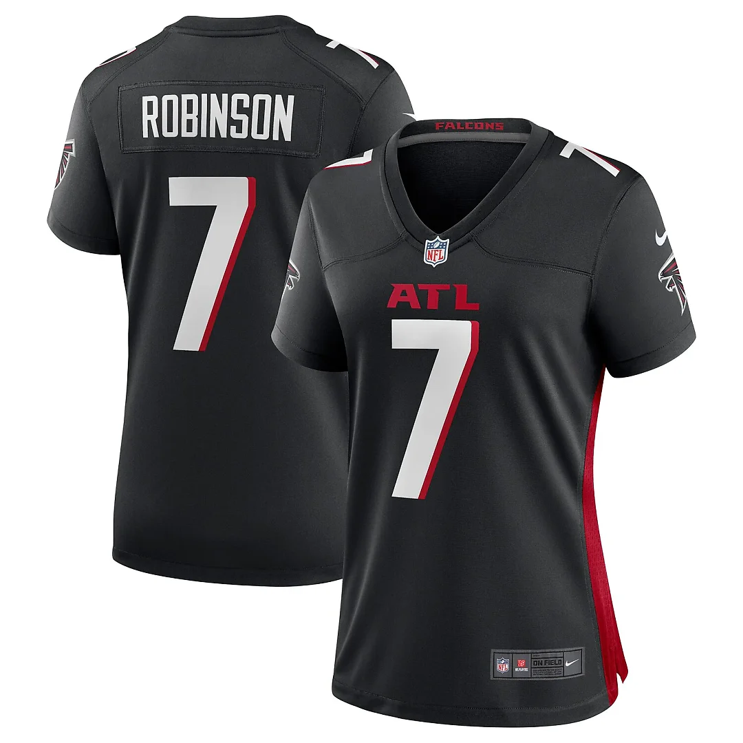 Zennovawear Bijan Robinson Atlanta Falcons Women's Player Jersey - Black