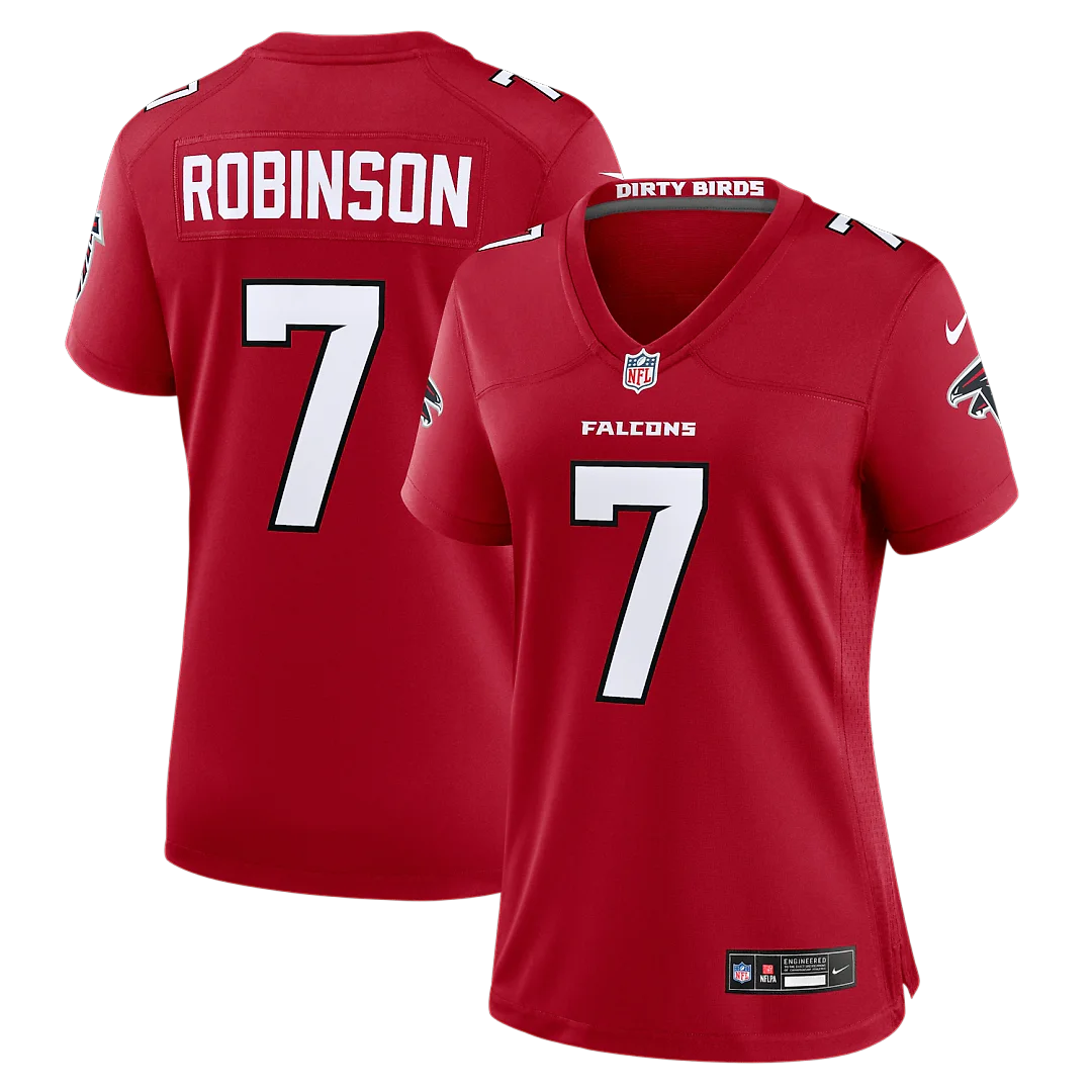 Zennovawear Bijan Robinson Atlanta Falcons Women's Game Jersey - Red