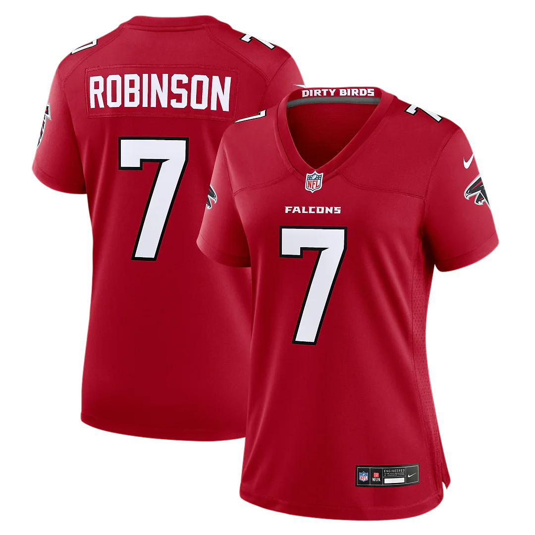 Zennovawear Bijan Robinson Atlanta Falcons Women's Game Jersey - Red