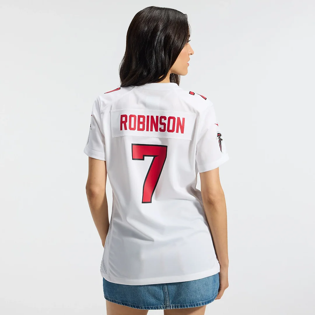 Zennovawear Bijan Robinson Atlanta Falcons Women's Game Jersey - White