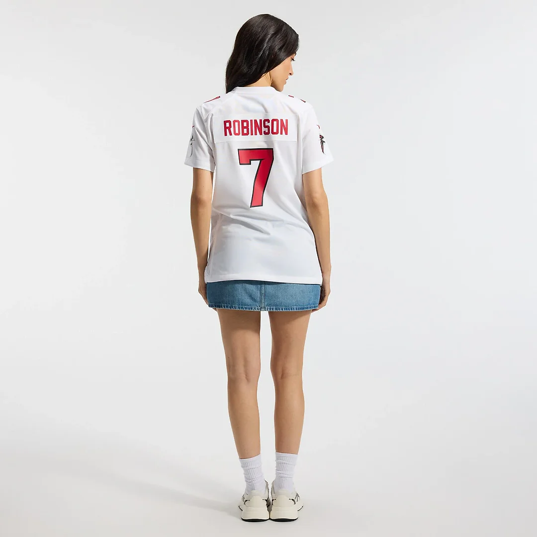 Zennovawear Bijan Robinson Atlanta Falcons Women's Game Jersey - White