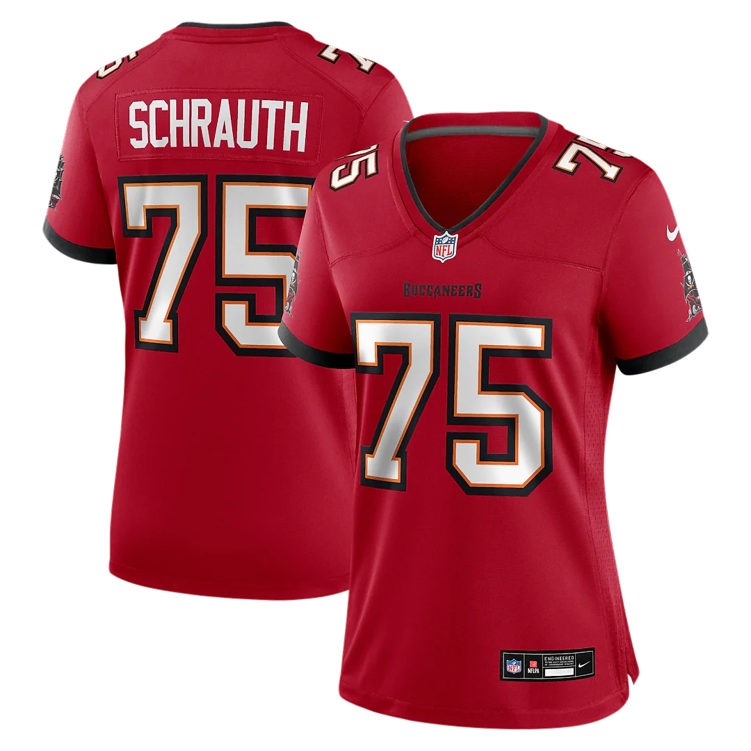 Zennovawear Billy Schrauth Tampa Bay Buccaneers Women's Team Game Jersey - Red