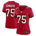 Zennovawear Billy Schrauth Tampa Bay Buccaneers Women's Team Game Jersey - Red