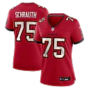 Zennovawear Billy Schrauth Tampa Bay Buccaneers Women's Team Game Jersey - Red