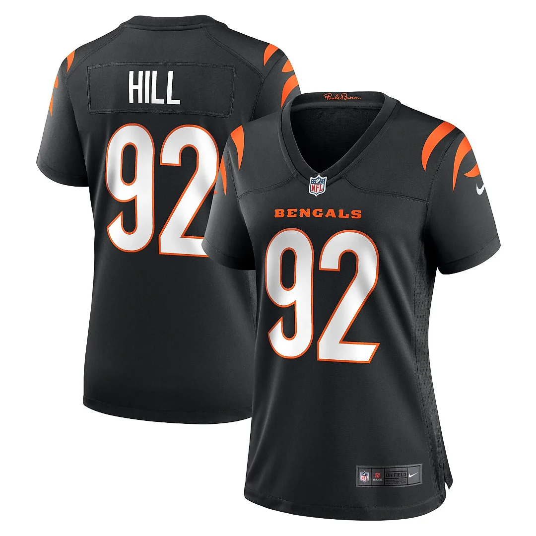 Zennovawear B.J. Hill Cincinnati Bengals Women's Game Jersey - Black