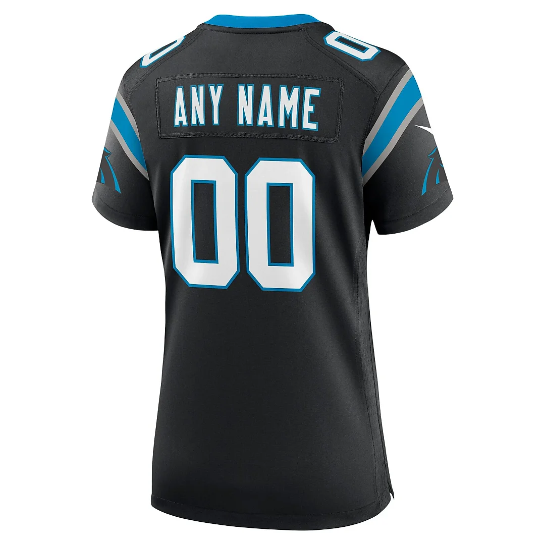 Zennovawear Carolina Panthers Women's Custom Game Jersey - Black