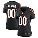 Zennovawear Cincinnati Bengals Women's Game Custom Jersey - Black