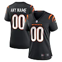 Zennovawear Cincinnati Bengals Women's Game Custom Jersey - Black