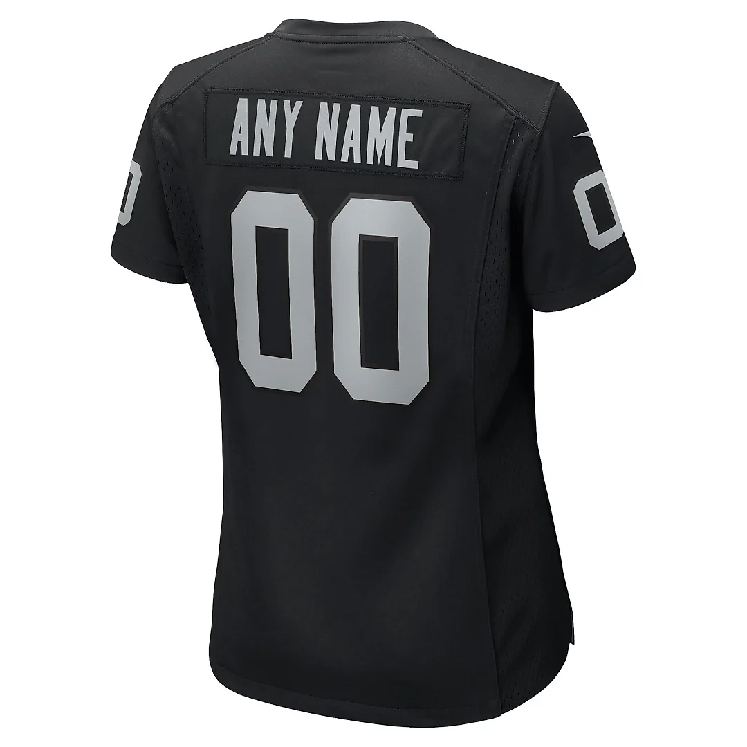Zennovawear Las Vegas Raiders Women's Custom Game Jersey - Black
