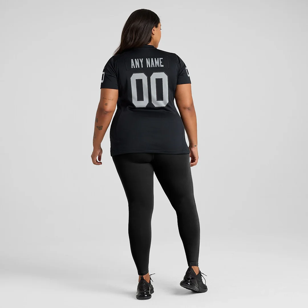 Zennovawear Las Vegas Raiders Women's Custom Game Jersey - Black