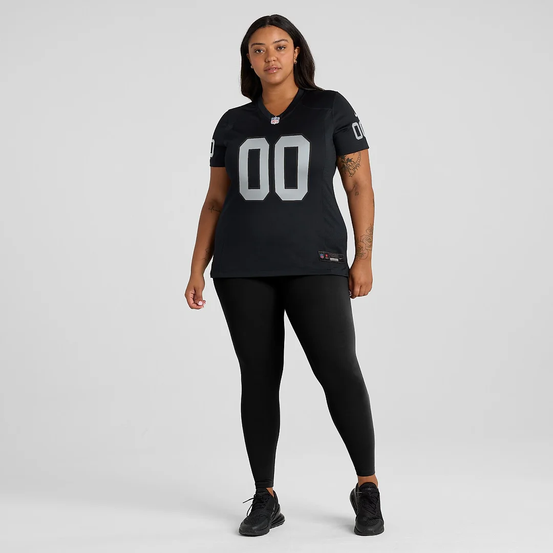 Zennovawear Las Vegas Raiders Women's Custom Game Jersey - Black